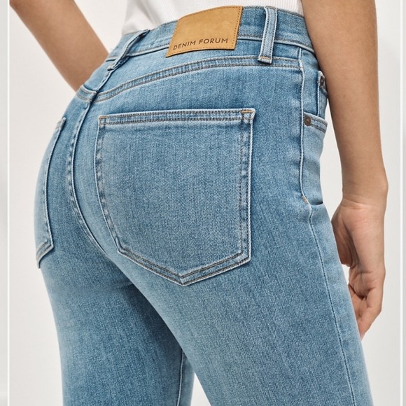 NWOT aritzia denim forum lola mid-rise skinny blue jeans 28, 28L - Picture 4 of 7